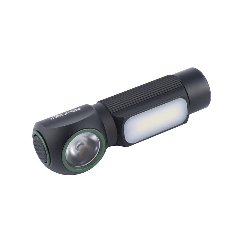 Linterna frontal LED recargable Tek-Light Alpen-LUMENS variables de 30 hasta 500