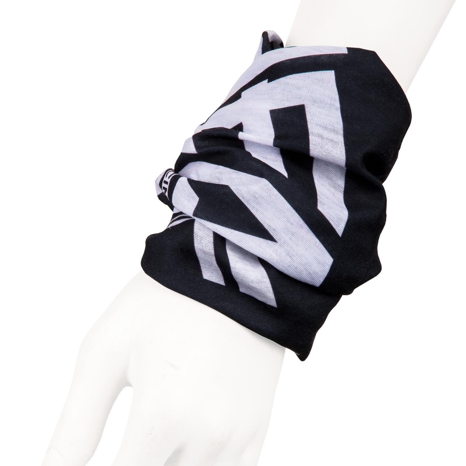 Nekwarmer Solid - Multifunctionele sjaal - Zwart/Wit 4/5