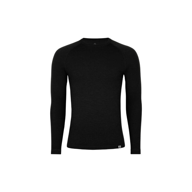 Funktionsshirt Herren Merino Funktionsshirt schwarz