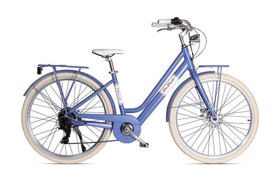 Vélo de ville électrique VICTORIA LADY 28 pouces - BLU CAPRI