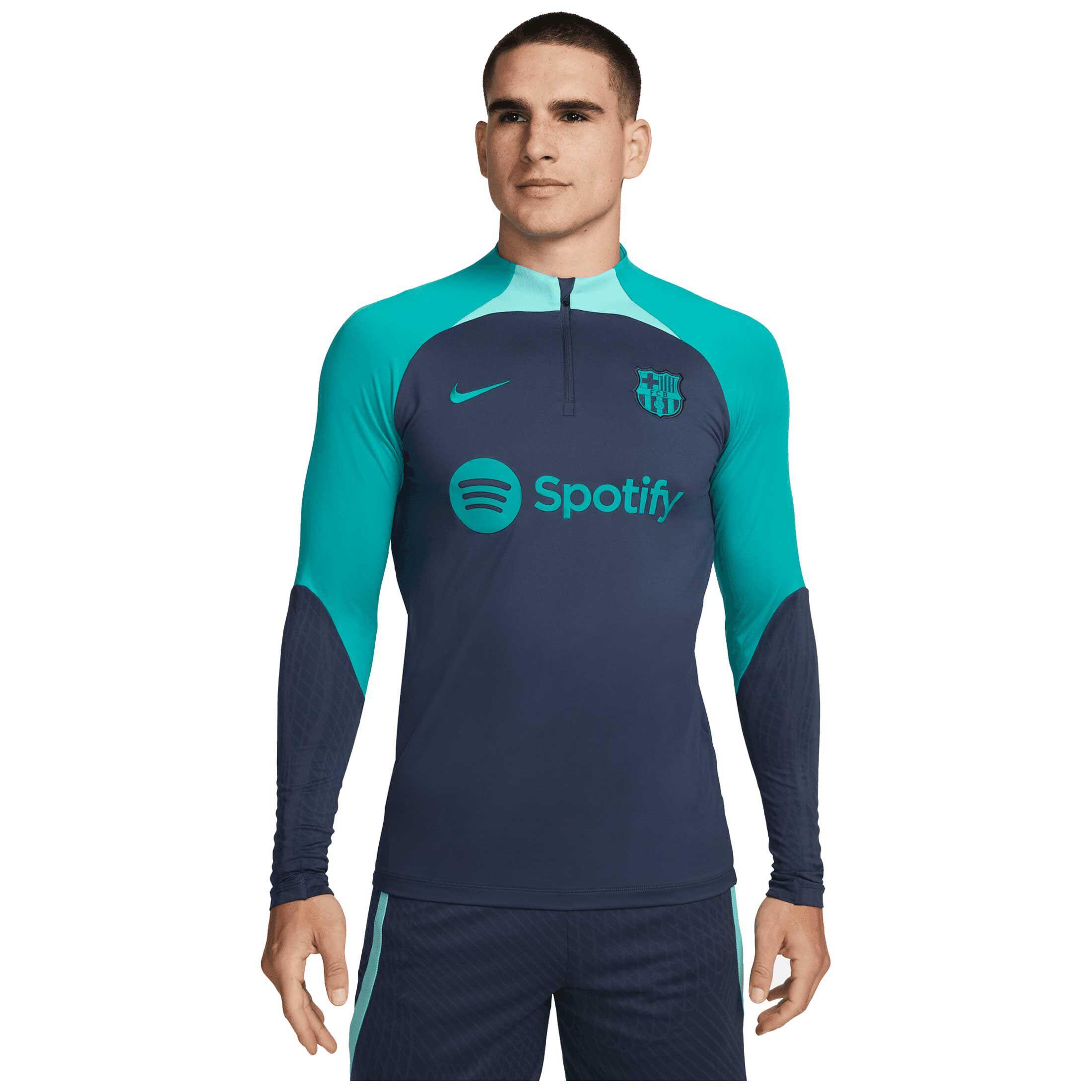 Nike - Trainingstop Fc Barcelona Drill Herren Nike - Maillot Manches Longues - Bleu - 40 M - Decathlon
