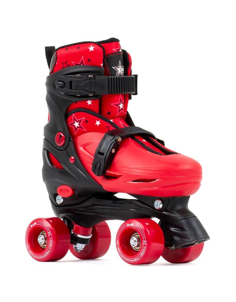 Nebula Black/Red Adjustable Kids Quad Roller Skates 3/3