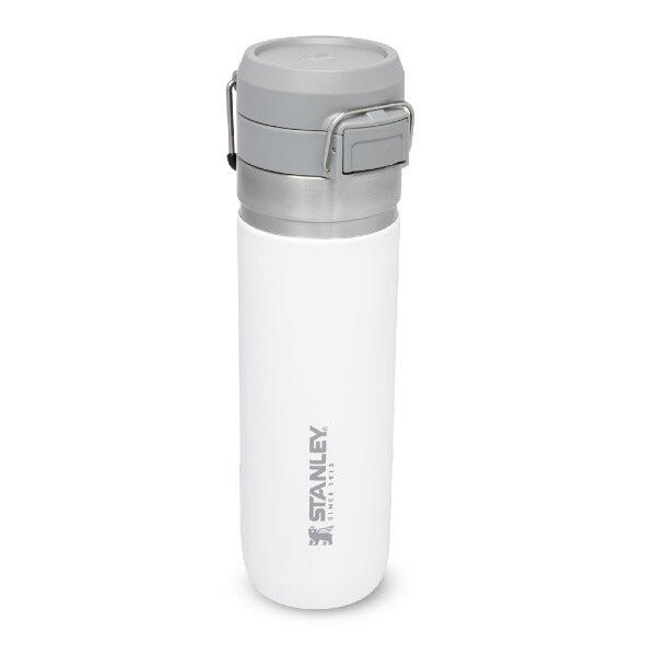 Waterfles Thermosfles 0,7L Wandelen Fitness RVS Drinkfles - Deksel Met Drukknop