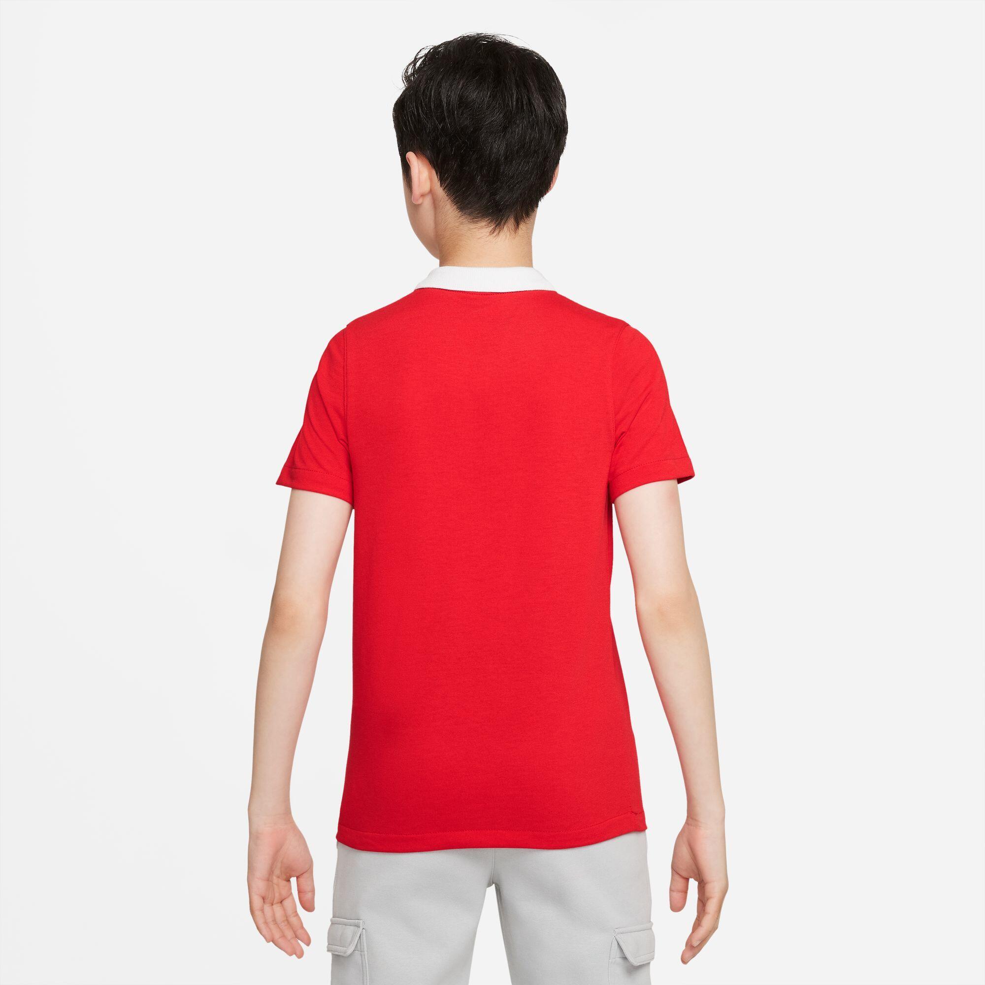 Polo junior nike rosso 4/6