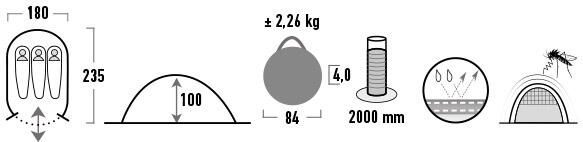 Pop up Tenda Vision 3 6/7