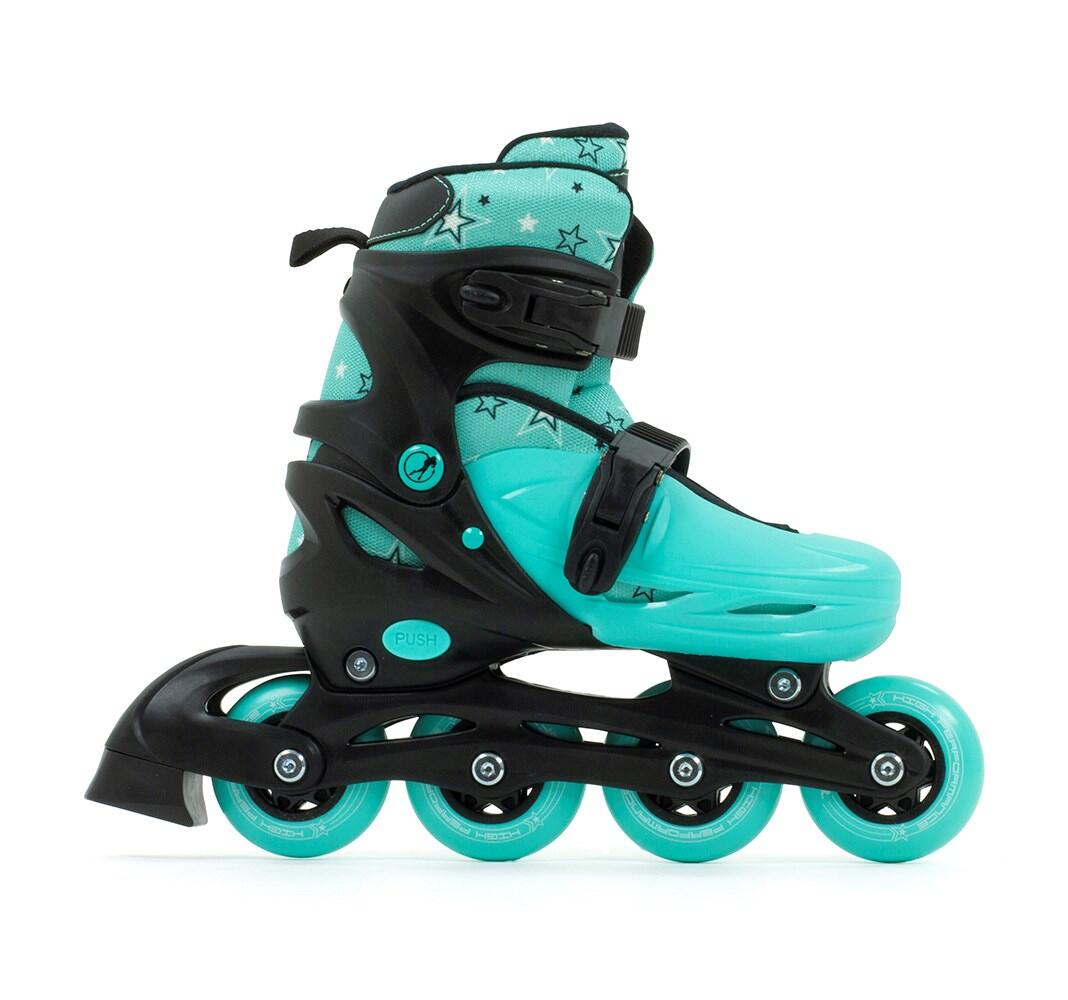 Plasma Black/Green Kids Recreational Inline Skates 2/3