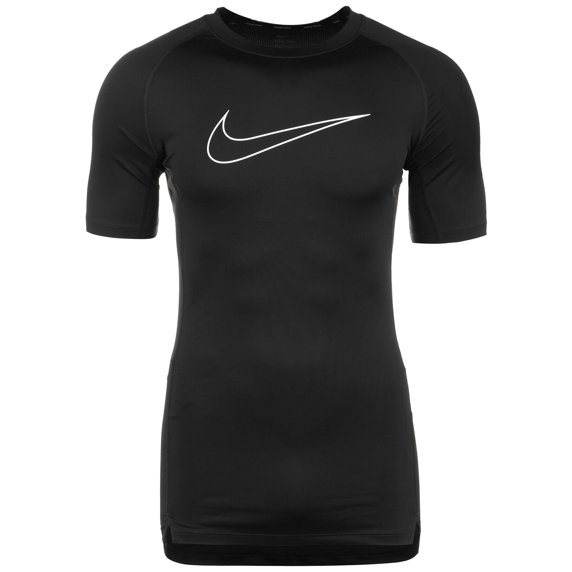 Nike - Trainingsshirt Pro Dri-fit Herren Nike - Chemise Manches Courtes - Blanc|noir - 42 M/l - Decathlon