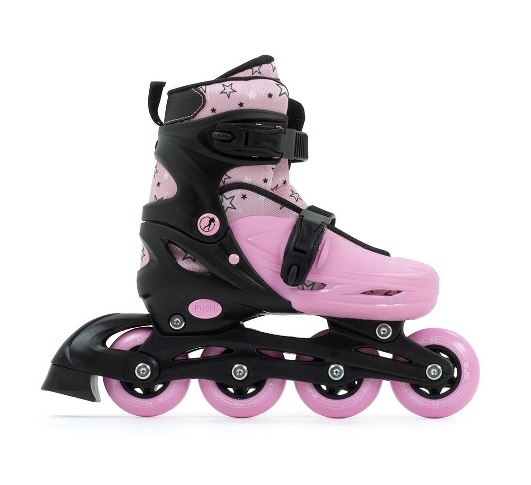 Plasma Black/Pink Kids Recreational Inline Skates 2/3