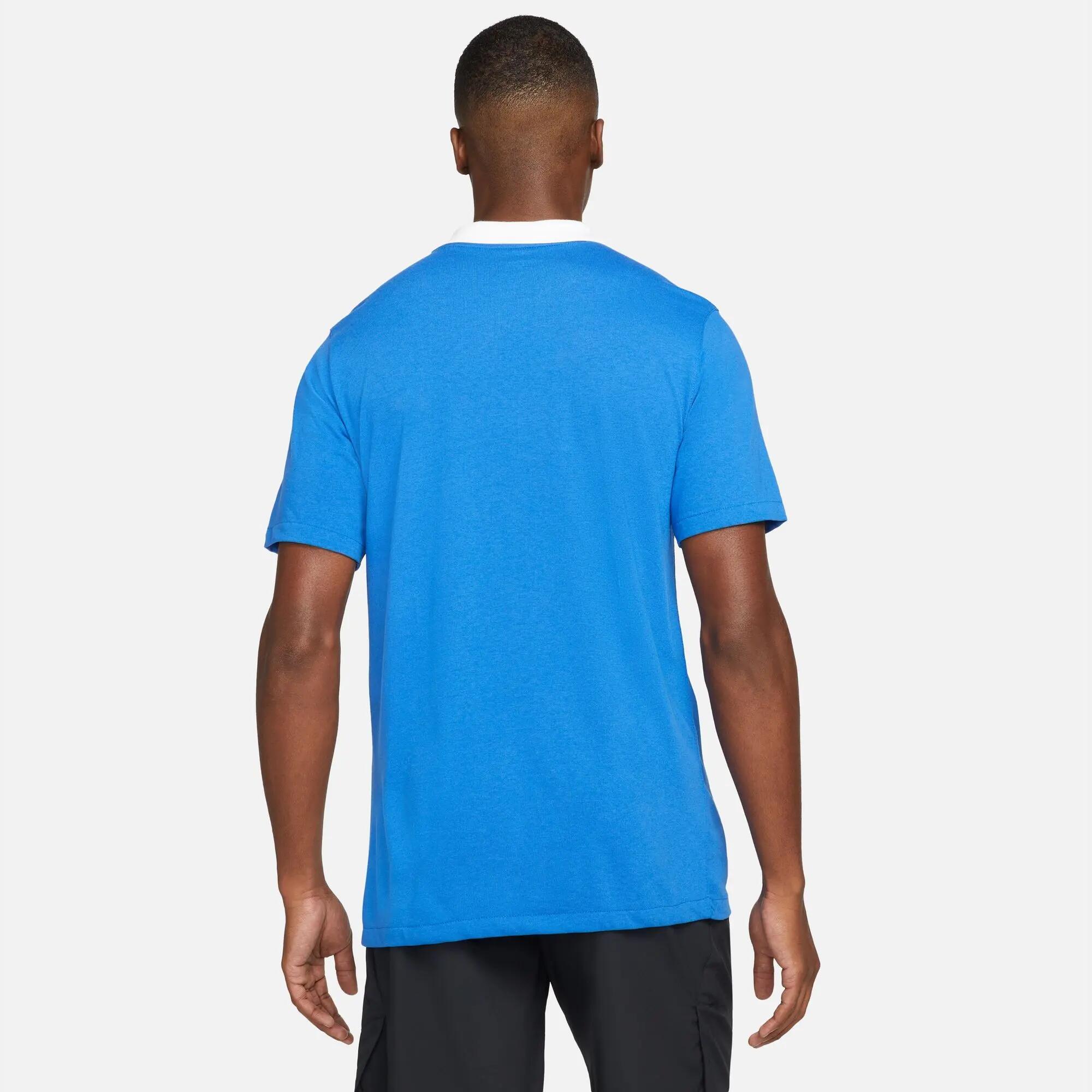 Maglietta Polo Uomo Nike Park 20 Blu 4/4