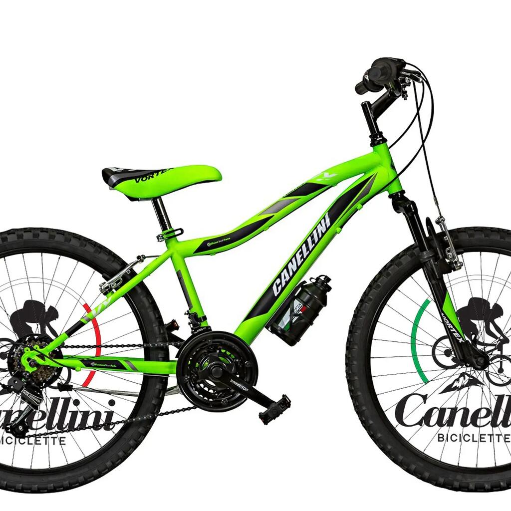 Boy's bike MTB Canellini VORTEX 24" - Green/Black
