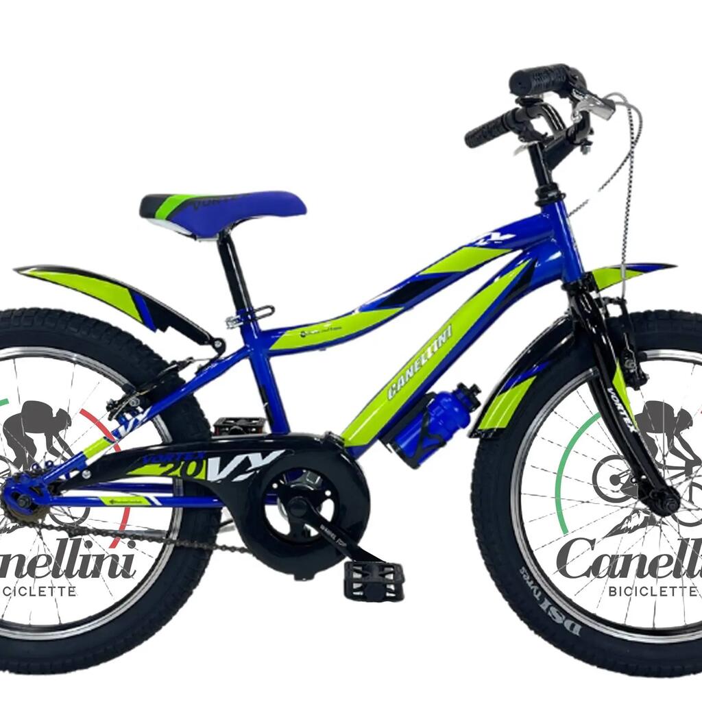 Boy's bike MTB Canellini VORTEX 20" 1 speed - Blue/Green/Black