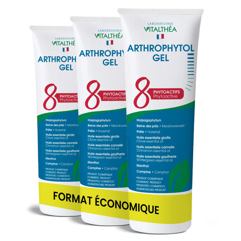 Arthrophytol Gel de Masaje Set de 3 - 8 Activos de Origen Natural