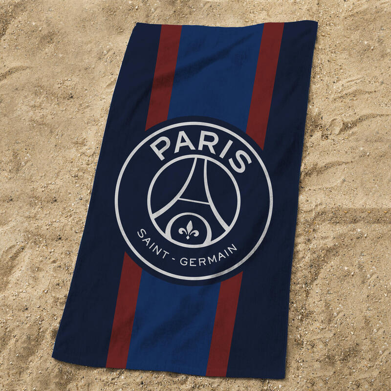 Serviette de bain 85x160 cm 100% coton football Paris - Remixed