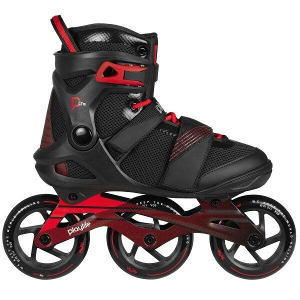 Playlife - GT Black 110 inlineskates heren zwart rood maat 37