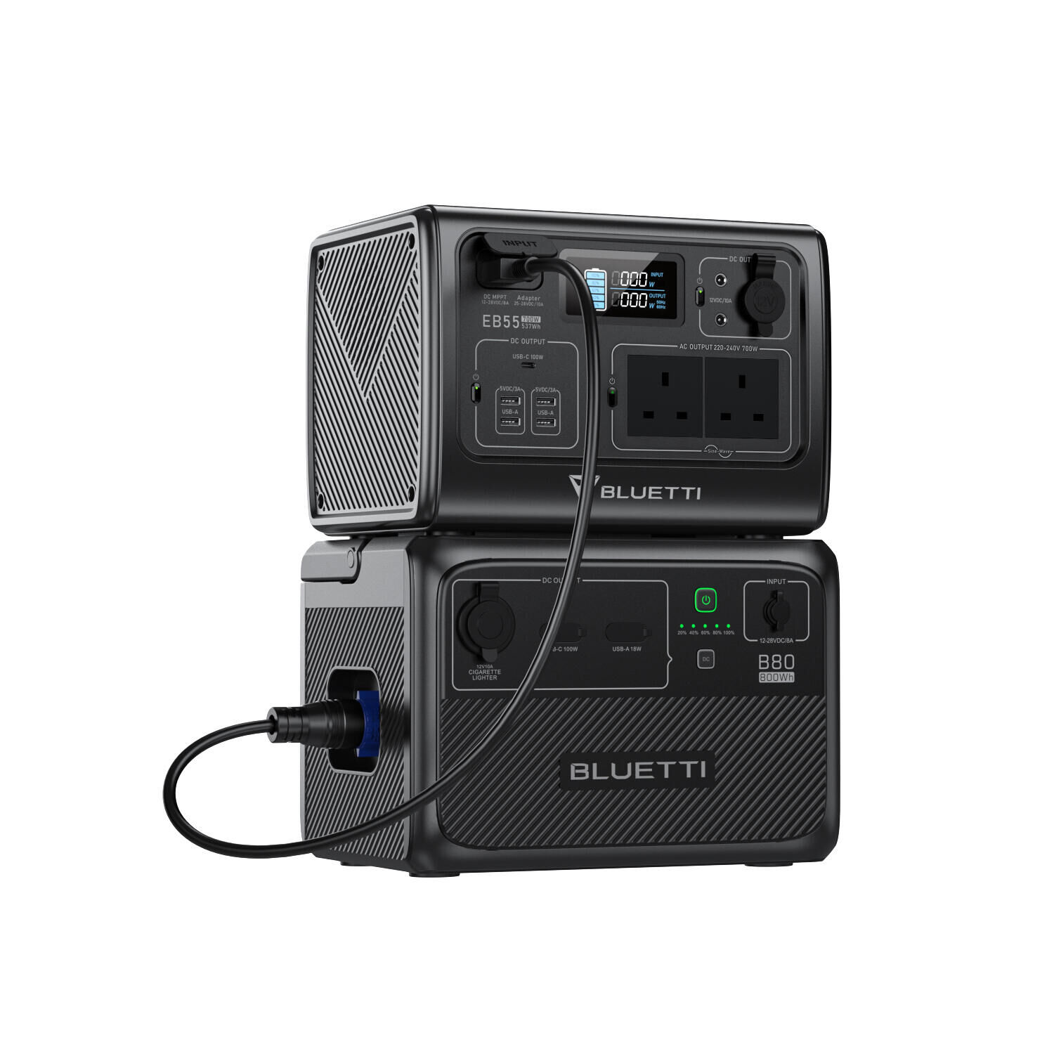 BLUETTI BLUETTI Portable Power Station EB55 and B80 External Battery