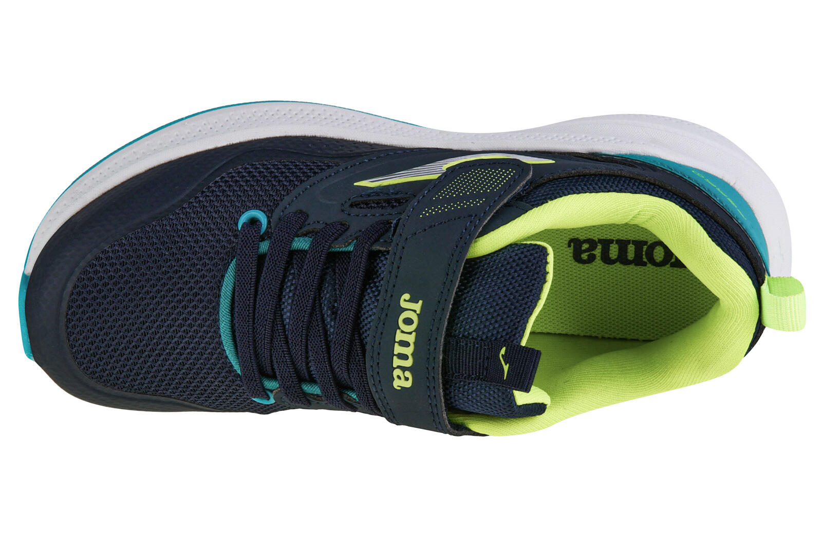 CALÇADO DE CORRIDA RAPAZ JOMA FERRO JR 2403. Azul marinho-verde 3/4