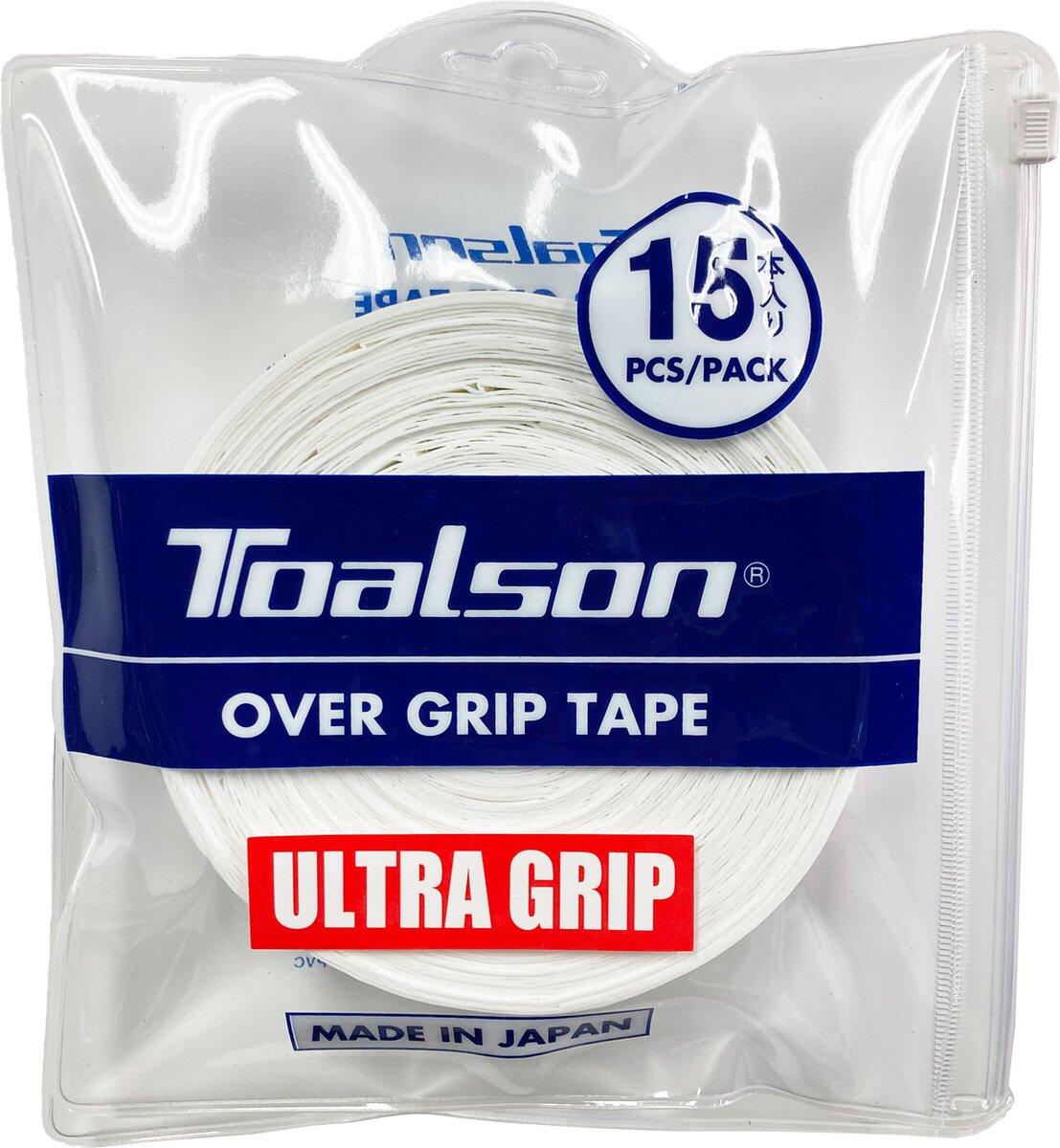 Toalson Overgrip Tennis Padel - Ultra 15 - Unisex  - Overgrip - Bianco 2/2
