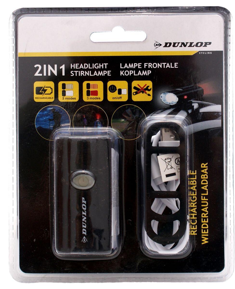 Lampa rowerowa do kasku dla dzieci i dorosłych Dunlop 7/7
