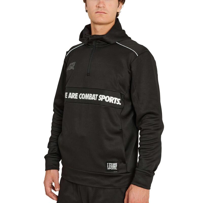 Sudadera con capucha Adulto Deportes Combate Leone 1947 OUTLINE negro