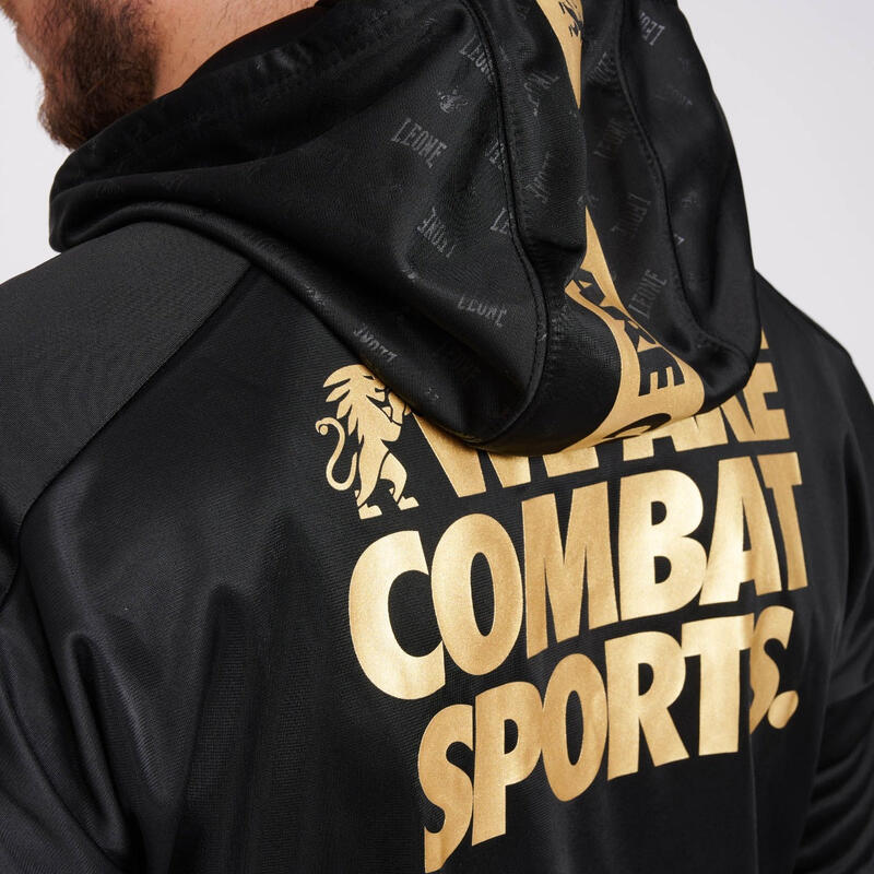 Sudadera con capucha Adulto Deportes Combate Leone 1947 DNA negro