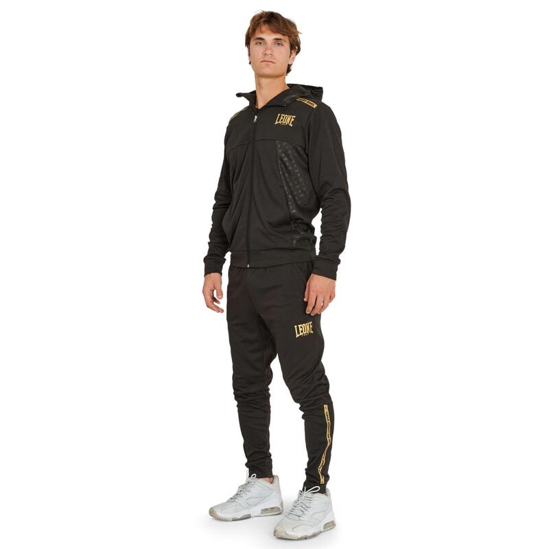 Sudadera con capucha Adulto Deportes Combate Leone 1947 DNA SMALL negro