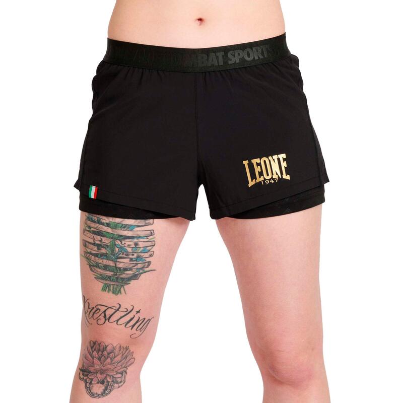 Pantalón corto Short Adulto MMA Leone 1947 mujer DNA negro