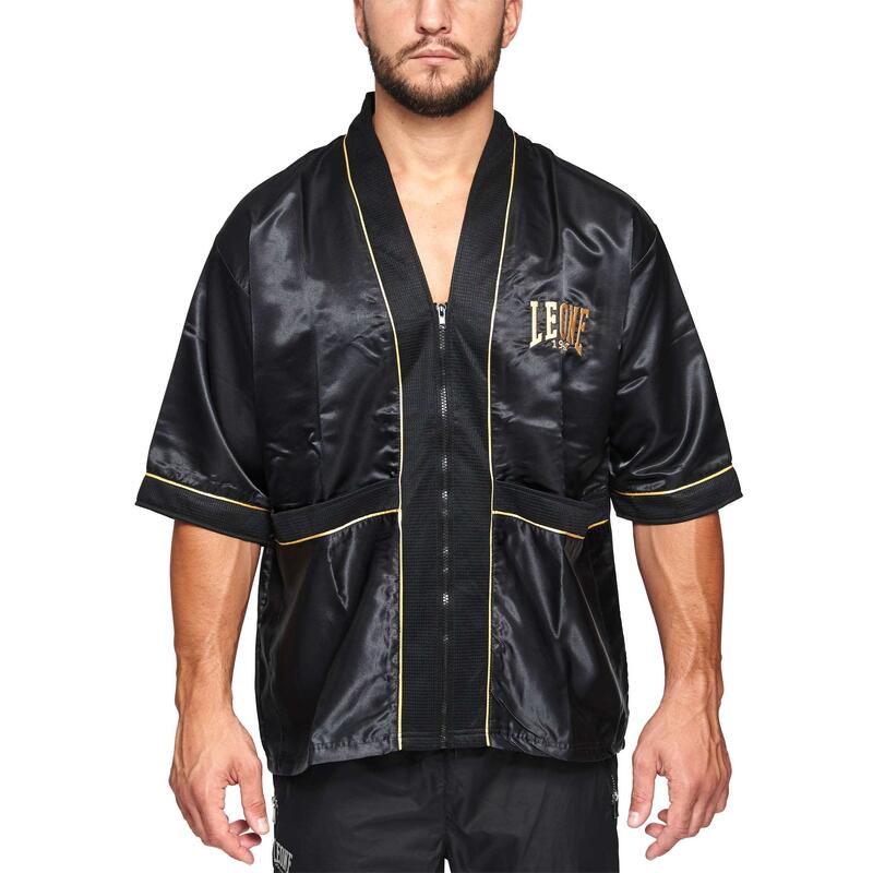 Chaqueta Entrenador Boxeo Leone 1947 Premium negro