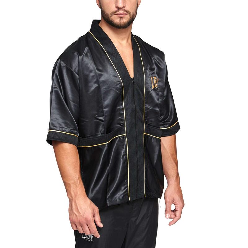 Chaqueta Entrenador Boxeo Leone 1947 Premium negro