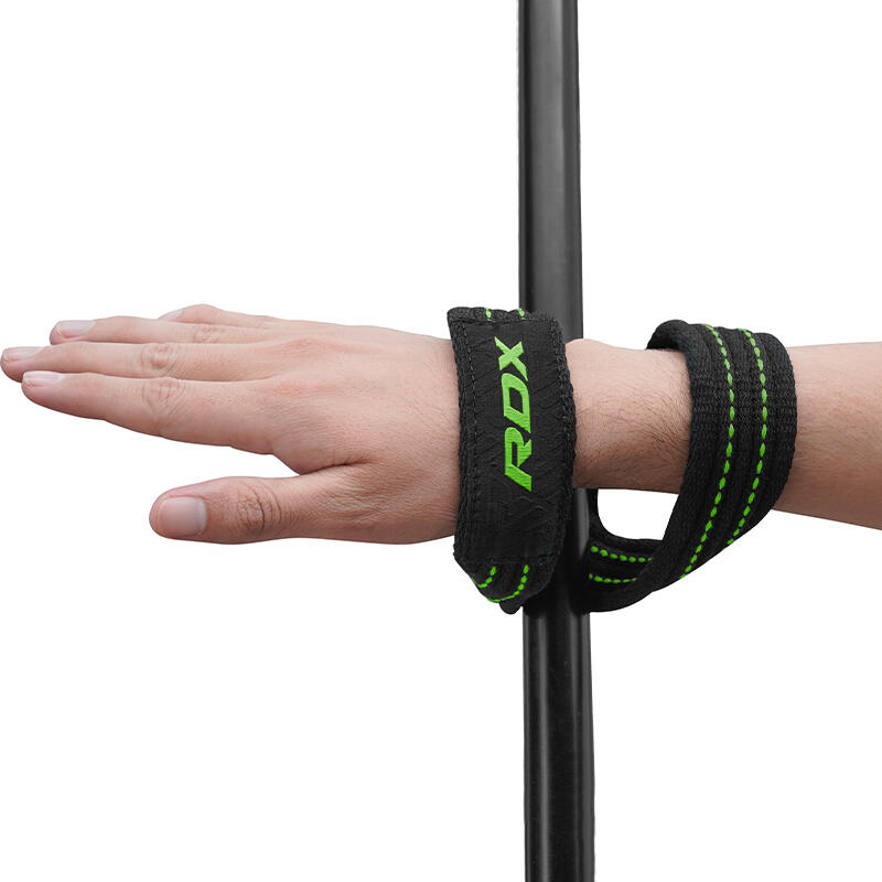 Curea RDX Figure-8 pentru haltere, bumbac rezistent, Verde militar S
