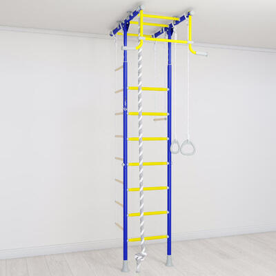 Sprossenwand Jeflex ClimbMaxx M1 BLAU-GELB