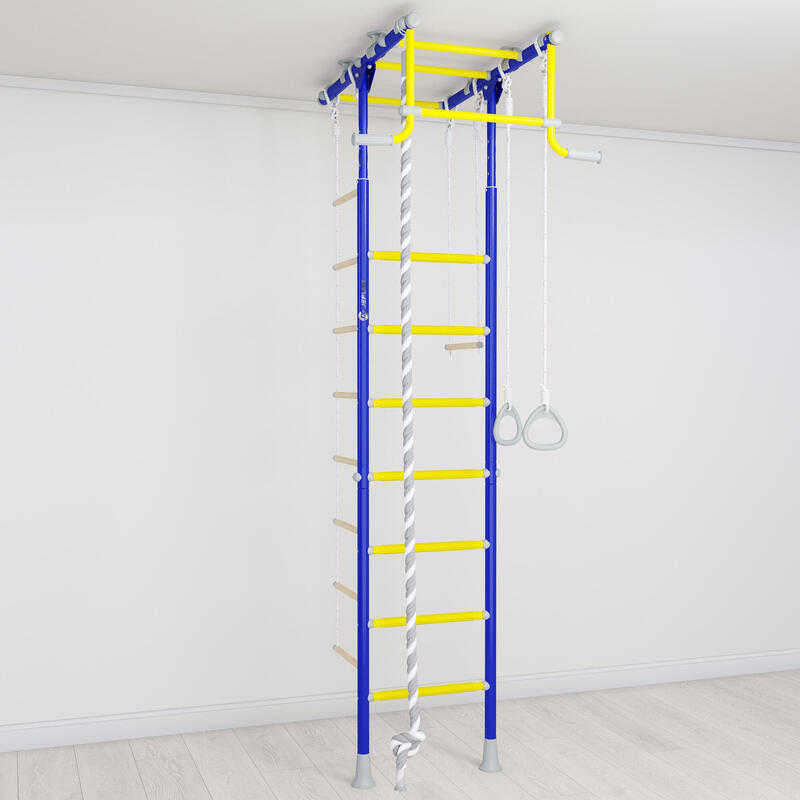 Sprossenwand Jeflex ClimbMaxx M1 BLAU-GELB