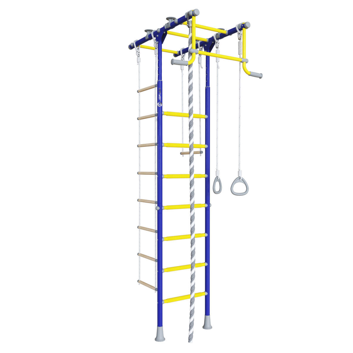 Sprossenwand Jeflex ClimbMaxx M1 BLAU-GELB 2/5