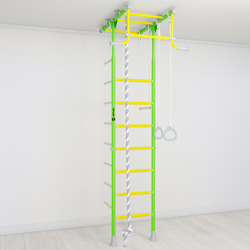 Sprossenwand Jeflex ClimbMaxx M1 GRÜN-GELB