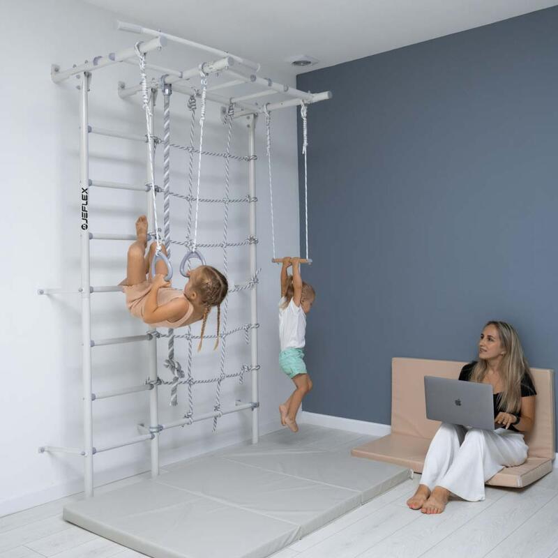 Jeflex Sprossenwand ClimbMaxx M4 Wandmontage mit Zubehör