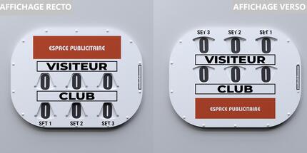 Spielstandanzeiger - DOPPELSEITIGES CLIPTEC MODELL