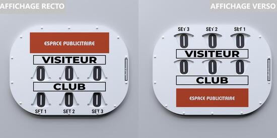 Spielstandanzeiger - DOPPELSEITIGES CLIPTEC MODELL