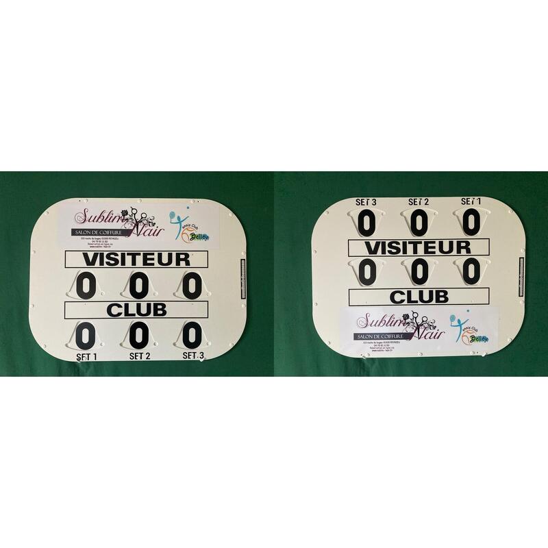 Handmatig scorebord - CLIPTEC DUBBELZIJDIG MODEL