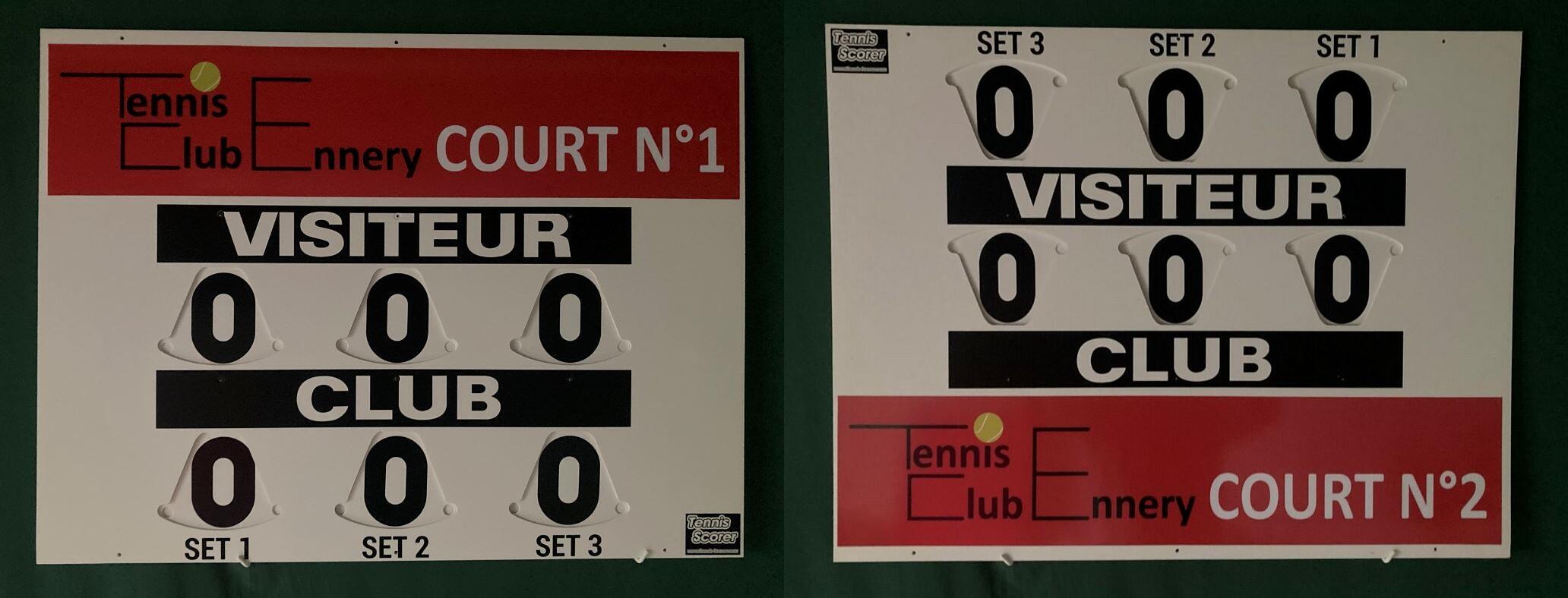 Handmatig scorebord - COMPACT DUBBELZIJDIG MODEL 4/5
