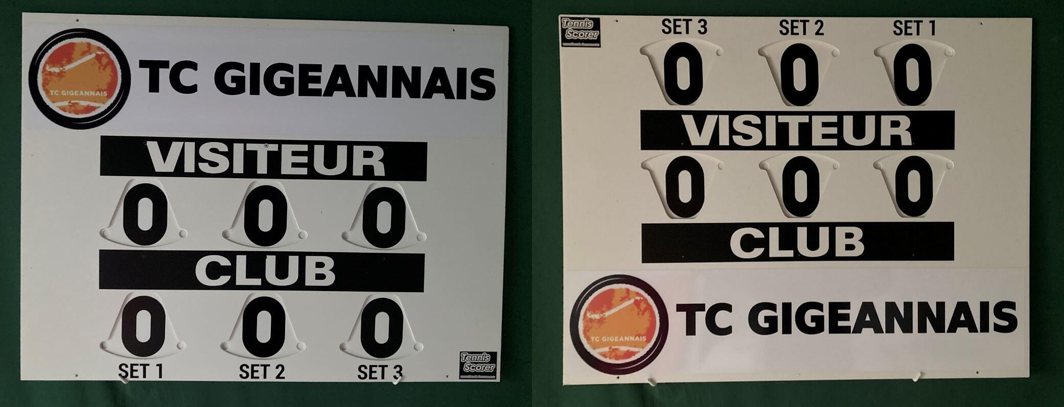 Handmatig scorebord - COMPACT DUBBELZIJDIG MODEL 5/5
