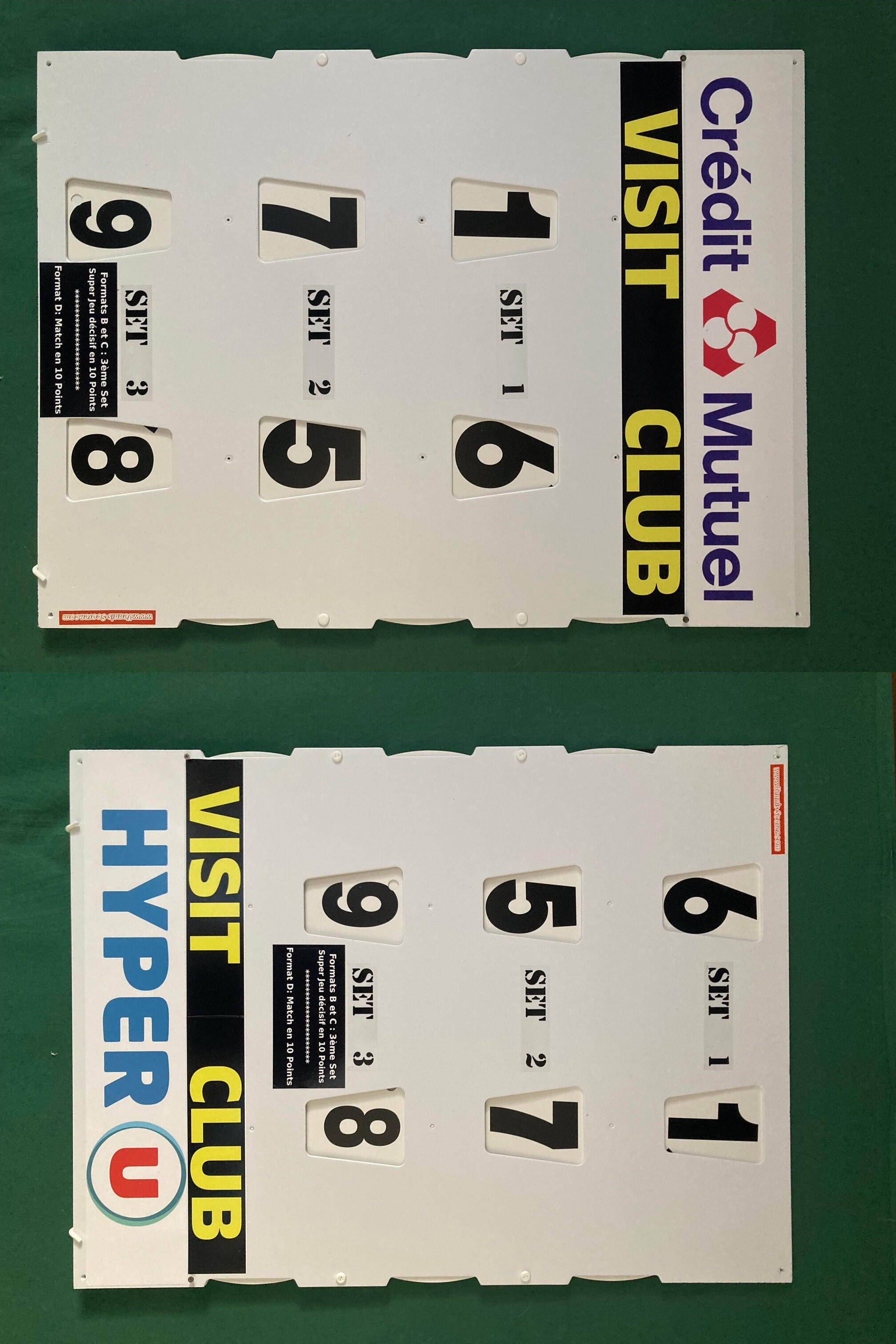 Handmatig scorebord - DUBBELZIJDIG PADEL MODEL 3/4
