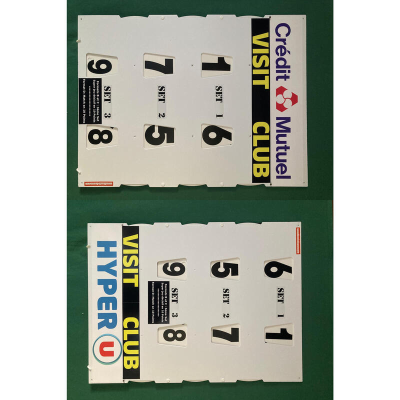 Tableau de score manuel - MODELE PADEL RECTO-VERSO