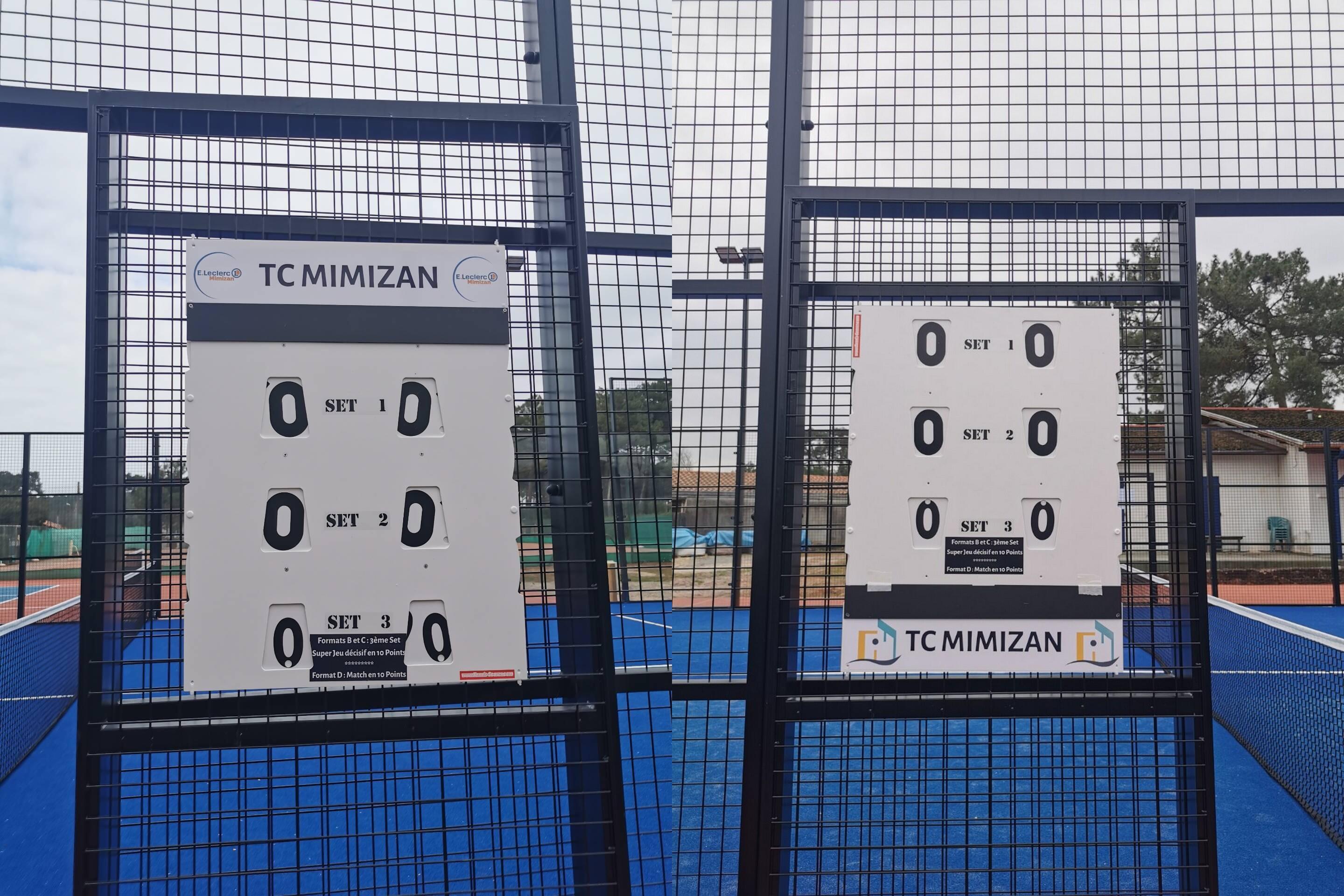Handmatig scorebord - DUBBELZIJDIG PADEL MODEL 4/4