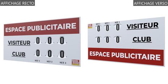 Spielstandanzeiger - DOPPELSEITIGES GROSSES MODELL