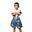 Pantalón corto Short Niños Kick Boxing Muay Thai Leone 1947 HERO azul claro