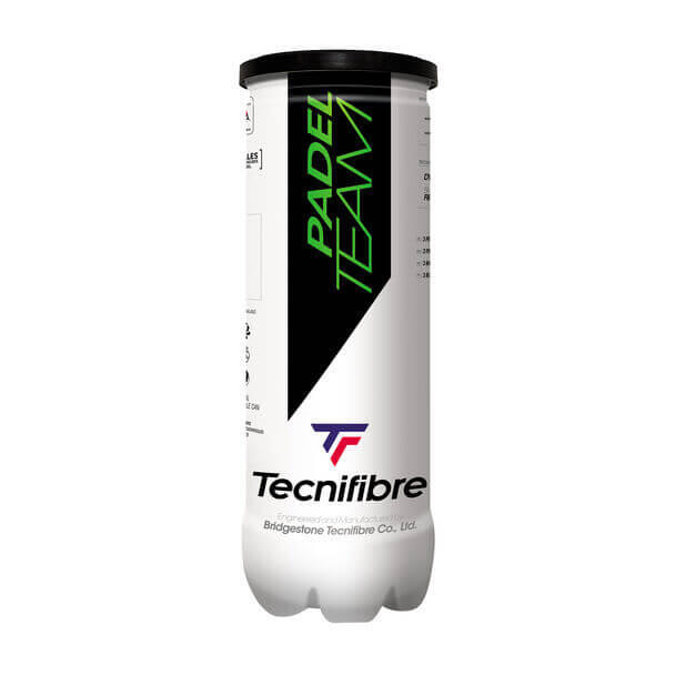 Tecnifibre Padel Tennis Team Balls - Tube of 3 1/3