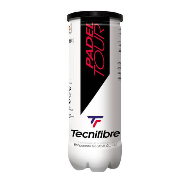 Tecnifibre Padel Tennis Tour Balls - Tube of 3 1/3