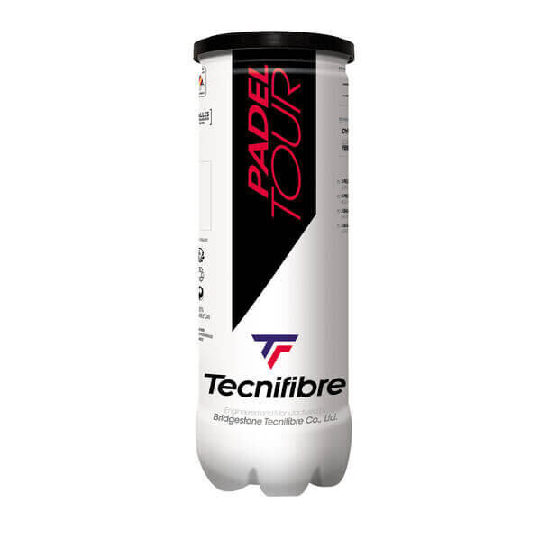 TECNIFIBRE Tecnifibre Padel Tennis Tour Balls - Tube of 3