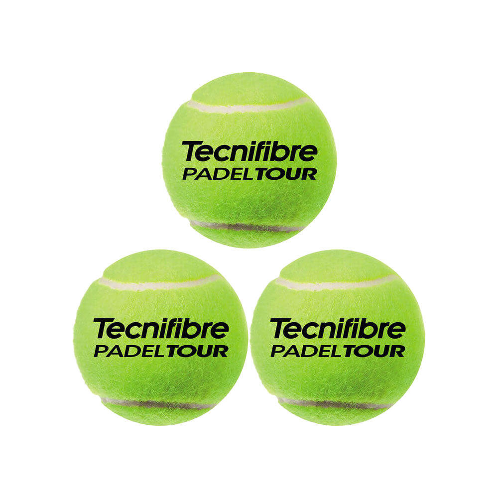 Tecnifibre Padel Tennis Tour Balls - Tube of 3 3/3