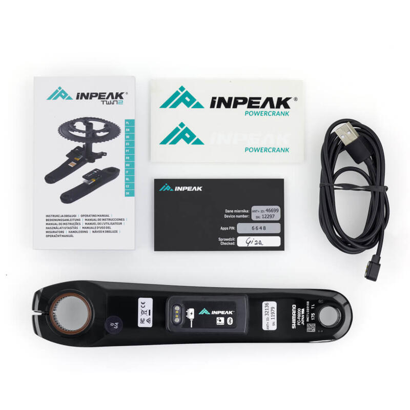 Capteur de puissance INPEAK POWERCRANK-E  Shimano DURA-ACE FC-R9200