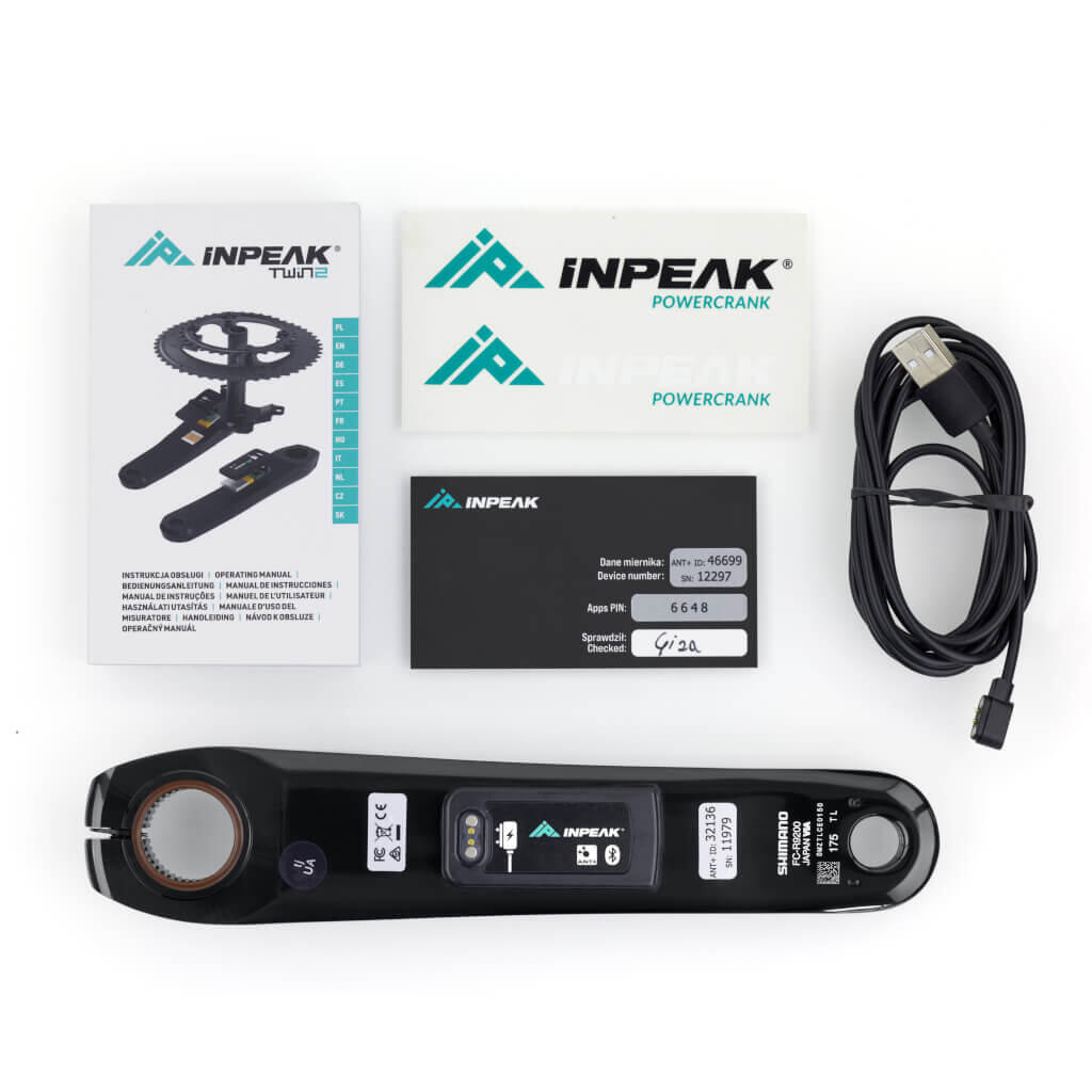 Sensor de potência INPEAK Powercrank-E Dura-Ace FC-R9200 4/4